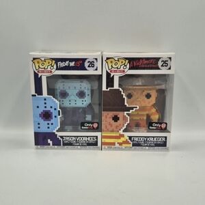 Funko Pop! 8-Bit Jason Voorhees & Freddy Krueger Duo - Blue & Orange